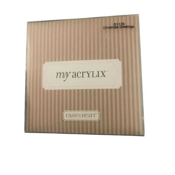 Close to My Heart My Acrylix Happy Holidays Christmas Stamps Set - Picture 2 of 9